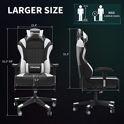 YITAHOME Heavy Duty Gaming Chair Big and Tall 400lb Capacity Video Game