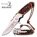 8.5" ELK RIDGE Bone Gentleman SPRING ASSISTED OPEN Hunting Folding POCKET KNIFE