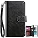 iPhone 5S Case, iPhone SE Case, iPhone 5 Case, iPhone 5S Wallet Case, BENTOBEN Credit Card Holder Faux Leather Protective Folio Flip Cover Wristlet Protective Case for Apple iPhone 5 5S SE, Black