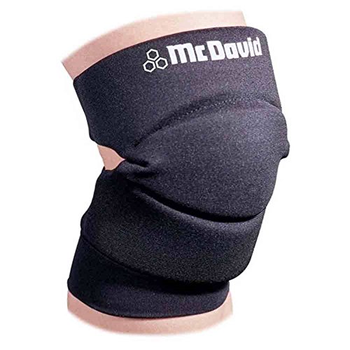 McDavid Classic Logo 643 CL Knee / Elbow Pads W/ Open Back - Black - Medium