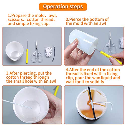 Cylinder Candle molds for Candle Making, Silicone Mold for Aromatherapy Candler,Soaps,Insect Specimen, Flower Specimen