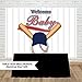 Allenjoy Baseball Baby Shower Backdrop Happiness Batter Up Welcome Baby Boy Birthday Sports Party Decorations Newborn All Star Bunting Banner Photography Backgrounds