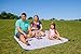 Monkey Mat - Plush Mat | Lightweight Luxuriously Soft Waterproof Picnic Travel Blanket with Corner Weights - 5' x 5' (Gray Arrows)