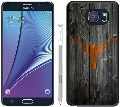 Note 5 Case,Custom Design NCAA Big 12 Conference Big12 Football Texas Longhorns 1 Black Samsung Galaxy Note 5 Case