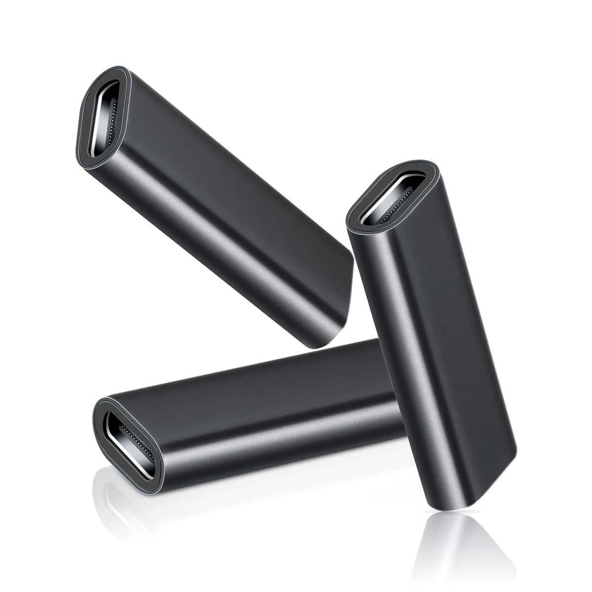 Photo 1 of Basesailor USB C Female to Female Adapter 3-Pack,USBC 3.1 10Gbps 100W PD Coupler for Connecting Two Type C Cable,Thunderbolt 3 Compatible Extension Connector for USB-C Devi,iPhone 16