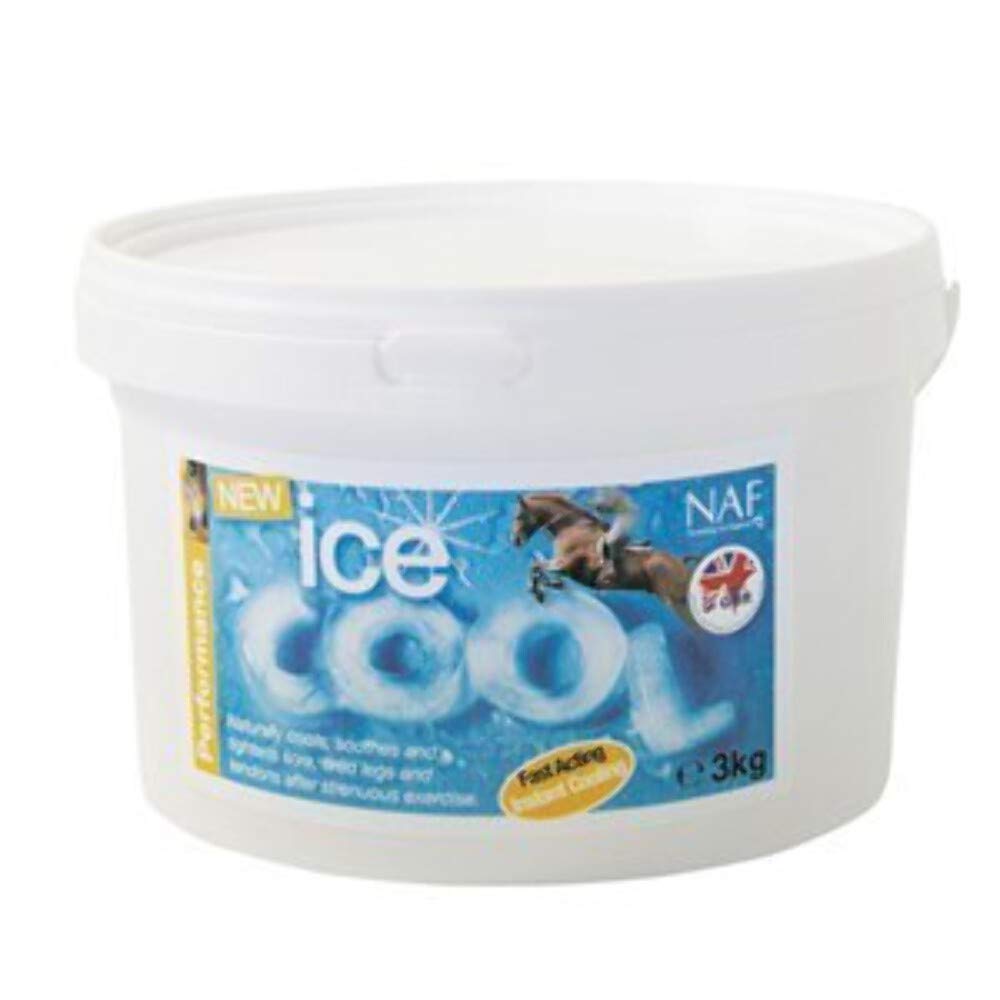 NAF Ice Cool 3kg – Fast-Acting Cooling Clay for Horses – With Witch Hazel, Arnica & Natural Clays – Soothes Tired Legs & Tendons After Exercise