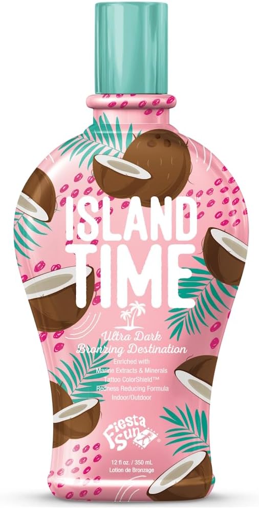 Fiesta Sun Island Time Ultra Dark Bronzer Tanning Lotion 350ml DHA Sea Salt