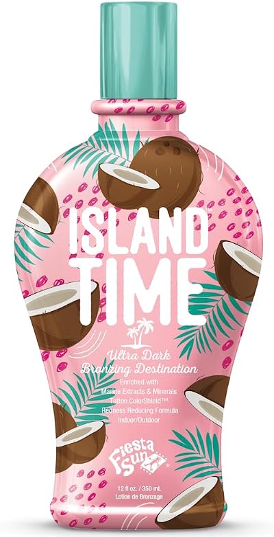 Fiesta Sun Island Time Ultra Dark Bronzer Tanning Lotion 350ml DHA Sea Salt