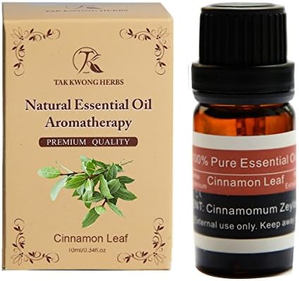 TKH Cinnamon Leaf Pure Essential Oil Natural Plants Extract Scented Oil Aromatherapy Therapeutic Grade 10ml