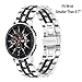 TRUMiRR Band for Samsung Galaxy Watch 46mm / Watch3 45mm / Gear S3, 22mm Solid Stainless Steel Watchband Butterfly Buckle Strap for Garmin Vivoactive 4 45mm / Fossil Men's Gen 5 Carlyle