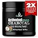 Teeth Whitening Charcoal Powder made from Activated Organic Coconut Shell – Eliminates Bad Breath, Coffee & Tea Stains, Oral Germs – 2 x FREE Activated Charcoal Strips Bonus