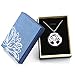 Essential Oil Diffuser Necklace Tree of Life Stainless Steel Aromatherapy Locket Pendant with Adjustable 21.5