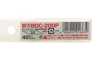 NT Cutter 30-Degree Blades for Art Knife and Circle Cutter, 40-Blade/Pack, 1 Pack (BDC-200P)