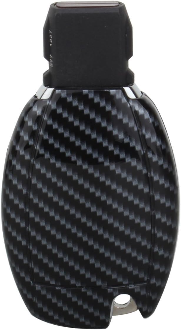 TOMALL Smart Remote Key Fob Shell Carbon Fiber Pattern For Mercedes-Benz C E S CLS CLK GLK ML GL Class
