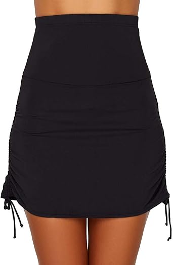anne cole high waist swim skirt