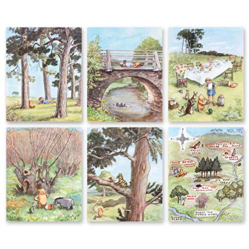 winnie the pooh prints for nursery