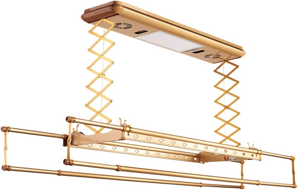 NNDQ Fully automatic Indoor/Outdoor Retractable Clothes Drying Rack, Air-dryable/disinfection/lighting, Ideal for Your Balcony, Laundry Room