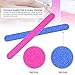 100 Pcs Disposable Nail Files 180/240, Double Sided Emery Board, Nail File Buffer Set for Natural Acrylic Fake Nails for Home and Salon Use with Free Nail Polishing Buffer