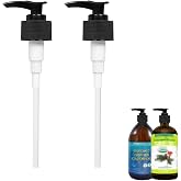 Dispenser Pump Compatible with Queen of The Thrones &amp; Heritage Store Castor Oil and Rejuve Naturals Castor Oil, 2 Pack Pump for 16oz Castor Oil
