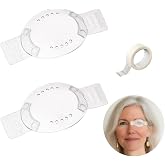 Medical Eye Shield, 2 Pcs Post Surgery Eye Patch with Breathing Hole, Clear Plastic Eye Patches for Cataract Lasik Recovery, Self-Adhesive Medical Eye Protection, 1 Roll Medical Tape for Adults&amp;kids