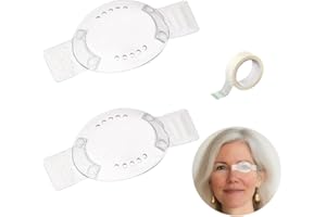 CHEERCORNER Eye Shield,Clear Plastic Eye Patch for Cataract Lasik Recovery,2 Pcs Post Surgery Recovery Eye Patch with Breathing Hole,Self-Adhesive Medical Eye Protection with 1 Roll Medical Tape for Adults&kids