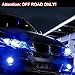 Partsam 2x 9140 9145 9050 H10 9005 Fog Driving Light DRL Daytime Running Light Ultra Blue 68-3528-SMD High Power Off Road Car LED bulbs