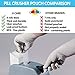 [Upgraded] Pill Crusher Pouches, Pack of 1000 - Disposable Plastic Bags for Crushed Tablets - Clear Storage Packets for Medicine Grinder, Cutter