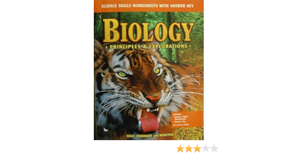 biology principles explorations science skills worksheets with answer key rinehart and winston holt 9780030543647 amazon com books