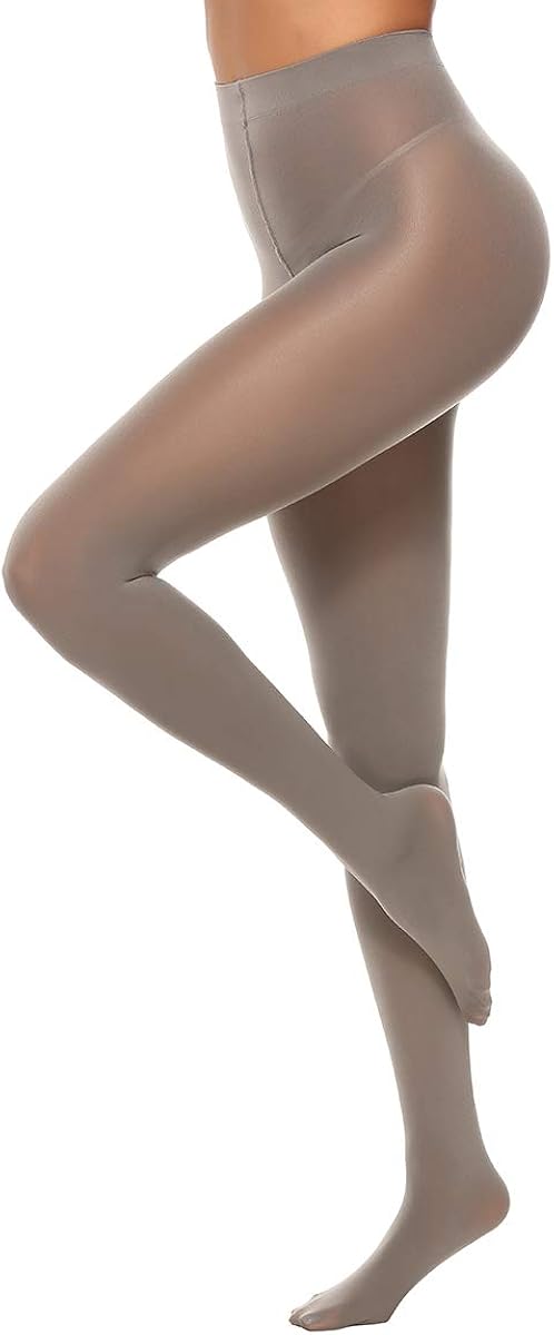 MANZI Tights for Women Solid Color Semi Opaque Footed Tights Soft Stretch Pantyhose 70 Denier at 