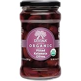 Divina, Olives Kalamata Pitted Organic, 10.2 Ounce
