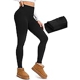 yeuG Fleece Lined Leggings for Women Thermal High Waisted Tummy Control Seamless Workout Yoga Pants