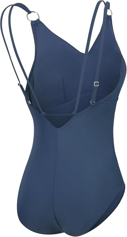 Damen Formender Strappy Badeanzug | Shapewear | Schwimmbekleidung für Strand und Urlaub Spruce Blue 36/12