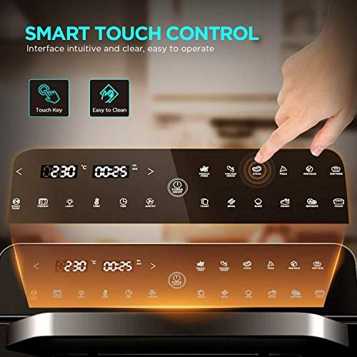 CalmDo 25L Air Fryer, 1800W Mini Oven Digital Multi Air Cooker with 12