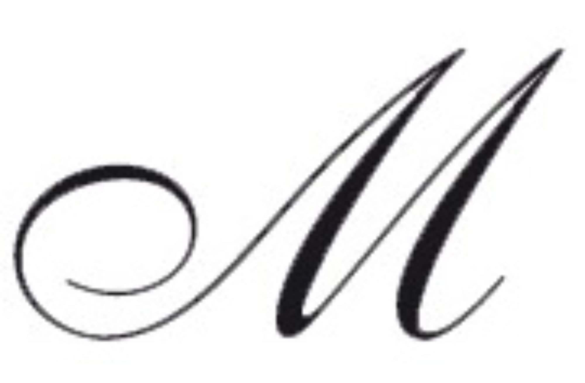 Jacques Herbin 40113T - A round seal with varnished wooden handle - Copperplate - The Letter M - Manufactured in France - Creative Art Tool - Wax Stamp