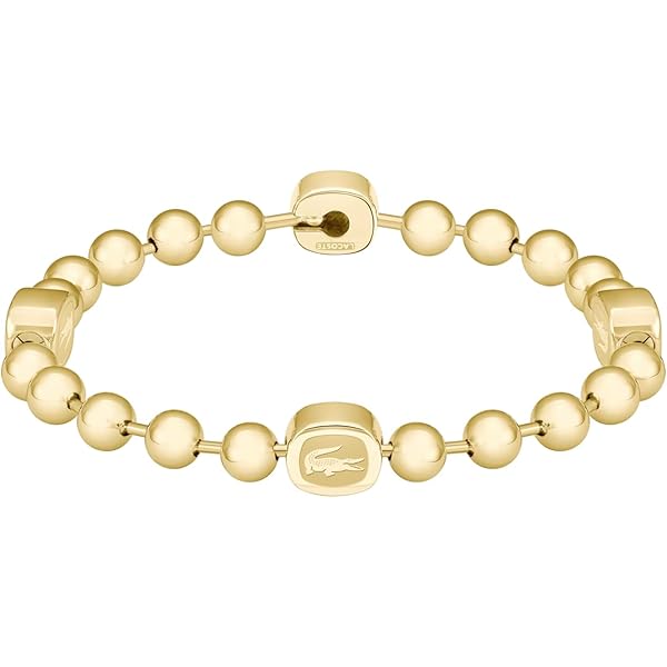 Amazon.com: Lacoste Vigor Bead Chain Bracelet for Men - Stainless