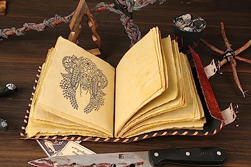 Hocus Pocus Book of Spells Hocus Pocus Decor Hocus Pocus Halloween Decorations Book of Shadows and Spell Book with Lock Witch Decor And Witch Decoartions Perfect for Spooky Gifts And Spooky Decor 8 x6 Inches
