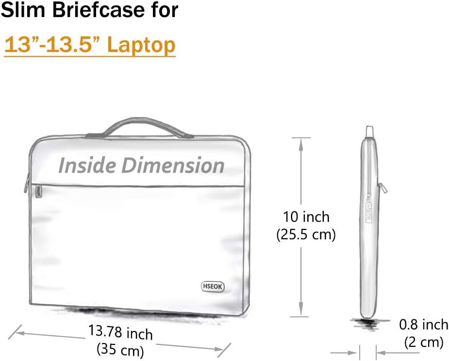 Laptop Sleeve 13.3" Case Briefcase Compatible with MacBook Pro 14 inch 2021 M1 Pro/M1 Max A2442 and All Model of 13.3 Inch MacBook Air/Pro - Image 3