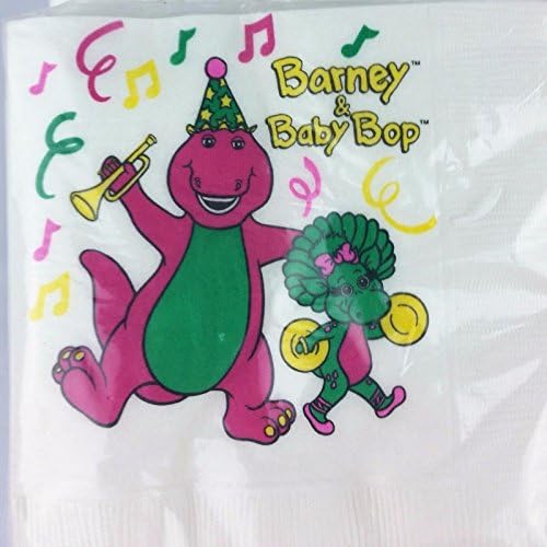 Barney Baby Bop Party Birthday Napkins Cake Dessert Decoration 16PC