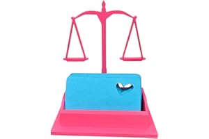Hot Pink Scales of Justice Business Card Holder – Lawyers Business Cards & Paralegals Office Decor | Porte-cartes balance de 