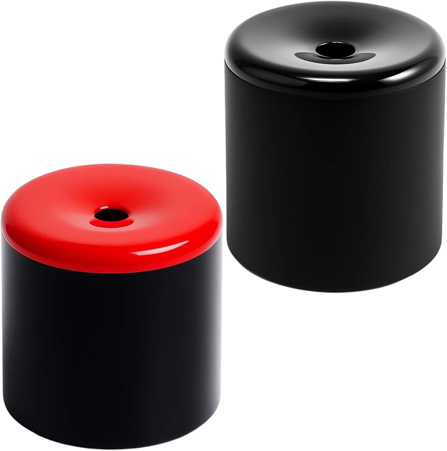 2 Pooter Fart Toy and Fart Gun Bundle, Humorous Prank Machine with Realistic Noises, Compact 4.4 cm Design for Social Gatherings and Office Fun, Includes Red and Black Fart Whistle Gadgets