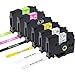 Compatible TZe Tape 12mm 0.47 Replacement for Brother P-Touch Label Maker Tape 12mm 0.47 Laminated Black on White/Clear/Red/Yellow/Blue/Green Use for PT-H110 PT-D200 PT-D210 PTD220 6 Packs