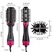 DORISILK One Step Hair Dryer & Volumizer & Styler, 3 in 1 Negative Ion Curly Straightening Brush Hot Air Hair Blow Dryer for Drying Smoothing Volumizing, 3 Temperatures & 2 Speeds, 110Vthumb 3