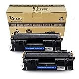 2 PACK V4INK® Replacement CE505A 05A Toner Cartridge for LaserJet P2035, P2035n, P2050, P2055, P2055d, P2055dn, P2055x