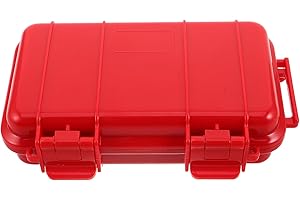 IWOWHERO Watertight Dry Container: Small Hard Case with Foam Insert - Plastic Waterproof Phones Box for Outdoor Sports, Trave
