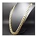 9.2MM Gold Cuban Link Chain Necklace for men women 24k Real Gold. Diamond cut Hip hop Solid Street wear Gift jewelry