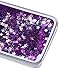 Urberry Galaxy S7 Case, Floating Bling Glitter Sparkle Case for Samsung Galaxy S7 with a Screen Protector (Purple)