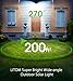 LITOM Solar Lights Outdoor, Wireless Motion Sensor Lights(White Light), 270°Wide Angle, IP65 Waterproof, Easy-to-install Security Lights for Front Door, Yard, Garage, Deck, Porch- Pack OF 4