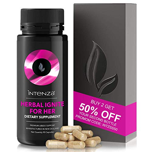Premium Women’s Libido Supplement, 100% Pure & GMO Free - Sex Drive - Balances Hormones, Relieves hot flushes & Aids PMS - Lifts Mood - with Horny Goat Weed & Tribulus Terrestris