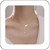 Andelaisi Boho Crystal Y Lariat Necklace Gold Wing Y Necklace Vintage Rhinestone Y Drop Necklace Chain Long Crystal Wing Choker Necklace Jewelry for Women