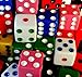 Discount Learning Supplies 100-Piece 16 mm Assorted Colored Dice with Storage Bag
